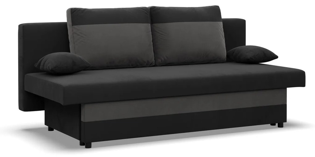 Veľká rozkladacia pohovka SONY model 2 Čierna/sivá