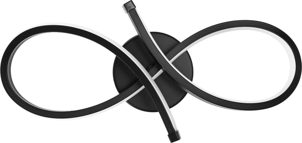 Toolight Toolight, LED nástenné svietidlo APP1050-W, čierna, OSW-01695