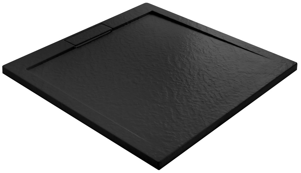 Rea Grand Black, sprchová vanička z minerálneho kameňa 90x90x3,5 cm, REA-K4595