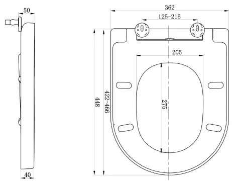Sapho - Záchodová doska LISA SoftClose biela