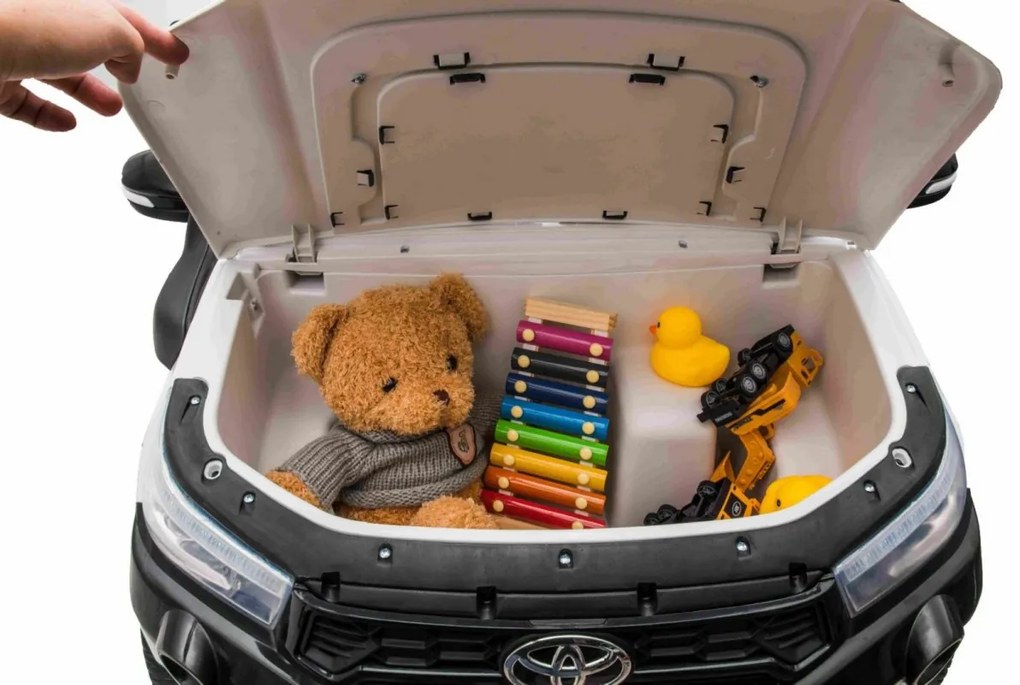 RAMIZ Elektrické autíčko - Toyota Hillux - nelakované - biele motor- 4 x 45W, - batéria 2 x 12V/7Ah - 2025