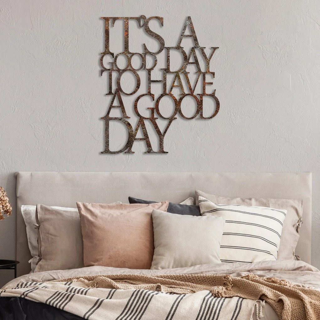 Nástenná kovová dekorácia Pekný deň viacfarebná