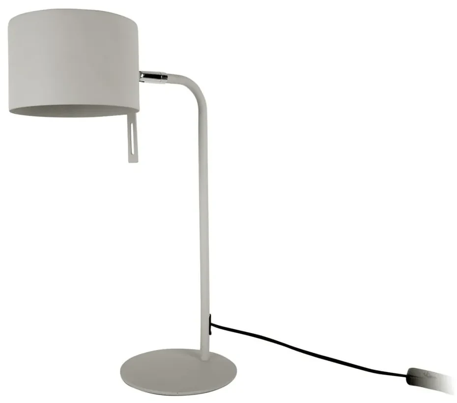 Sivá stolová lampa Leitmotiv Shell, výška 45 cm