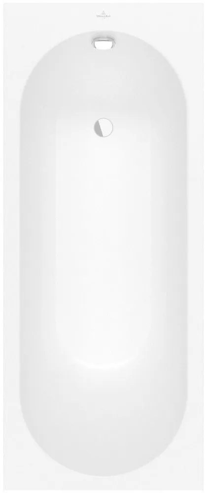 VILLEROY &amp; BOCH Oberon pravouhlá vaňa z materiálu Quaryl, odtok zboku, 1700 x 700 x 450 mm, biela alpská, UBQ177OBE2V-01