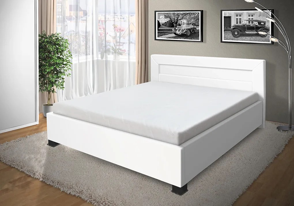 Luxusná posteľ Mia 120x200 cm Farba: eko čierná, úložný priestor: nie