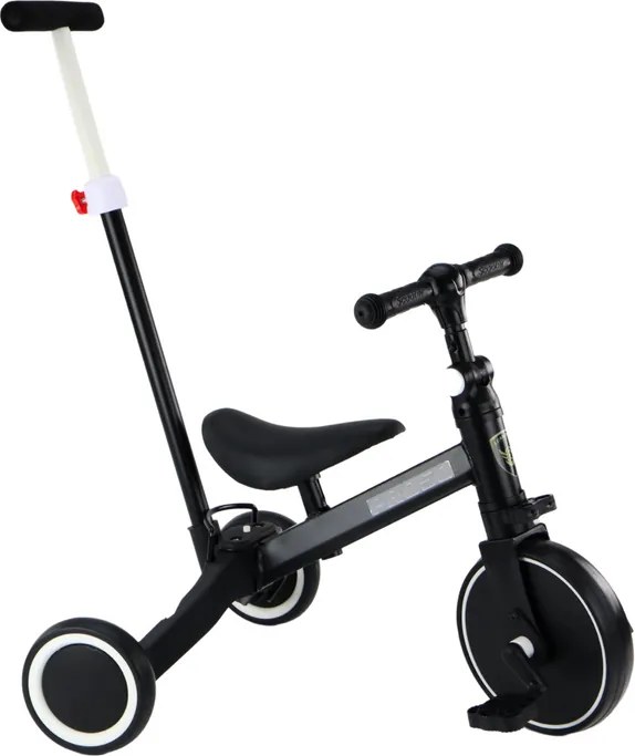 LEAN Trike Trojkolka PRO50 s vodiacou rukoväťou čierna