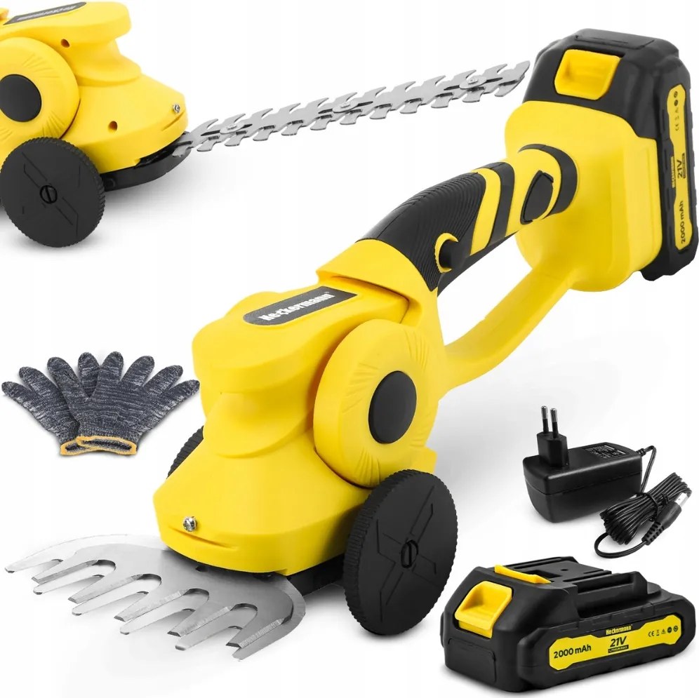 Silné nožnice na živý plot trávy aKUMULÁTOROVÉ sekato na kríky 2000 mAh