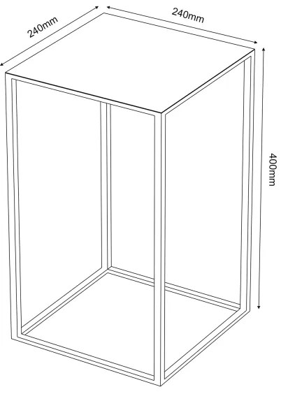 Stojan na kvety 40x24 cm zlatá
