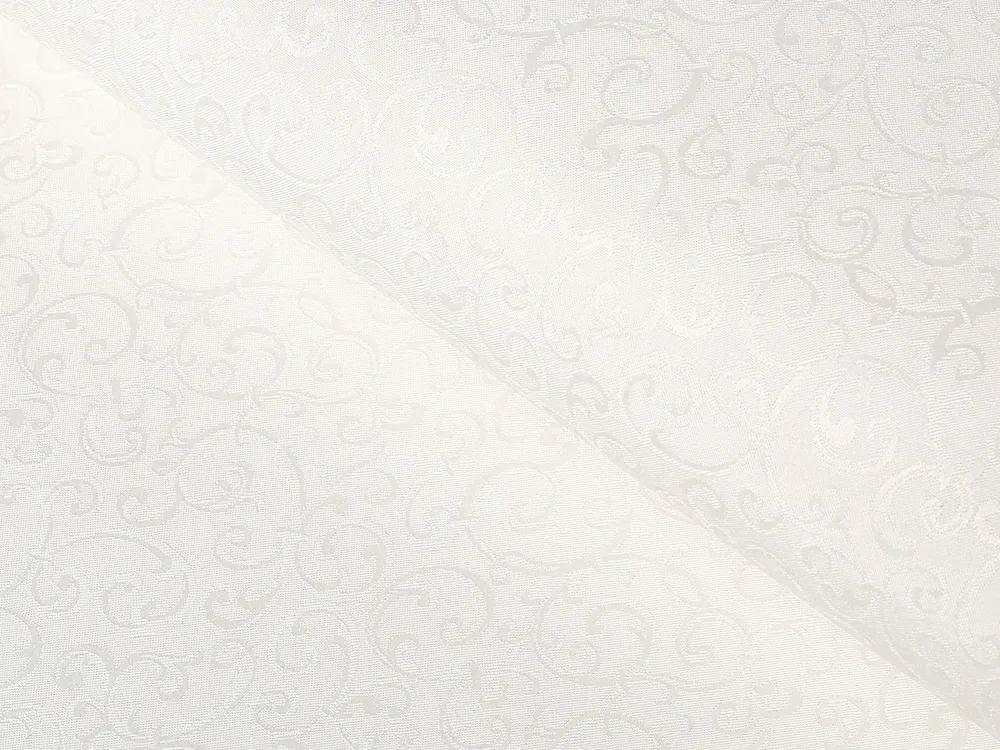 Biante Dekoračný záves TF-010 Ornamenty - smotanový 150x170 cm