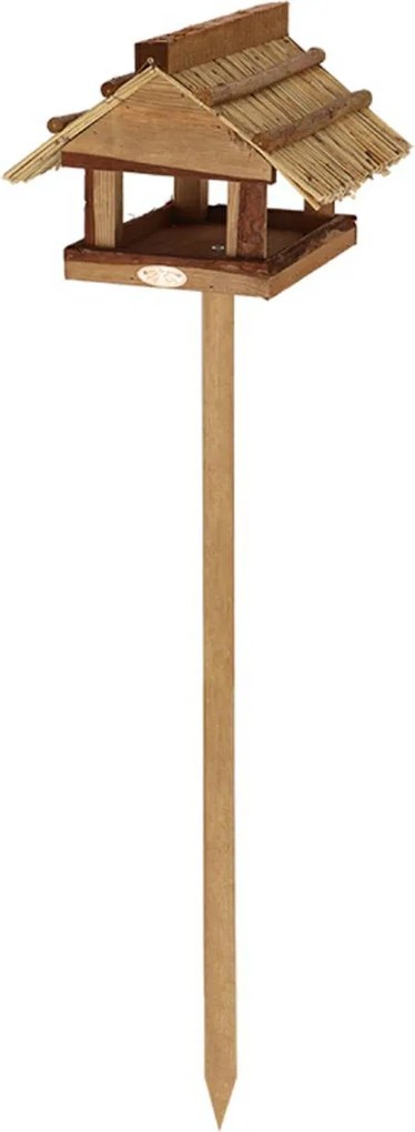 Zapichovacie kŕmidlo pre vtáky Lilly, 111x28,5x27 cm, drevo, hnedá