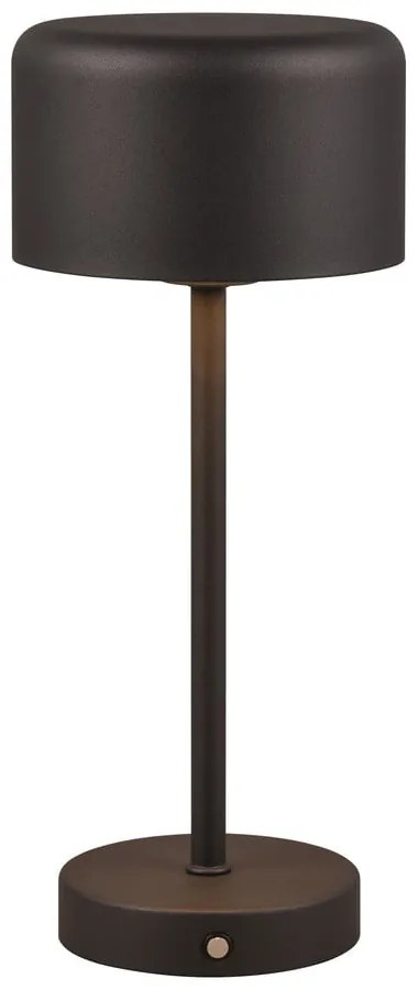 Matne čierna LED stmievateľná stolová lampa (výška 30 cm) Jeff – Reality