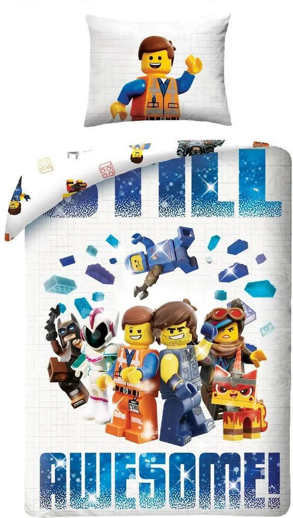 Halantex Detské bavlnené obliečky Lego Awesome, 140 x 200 cm, 70 x 90 cm