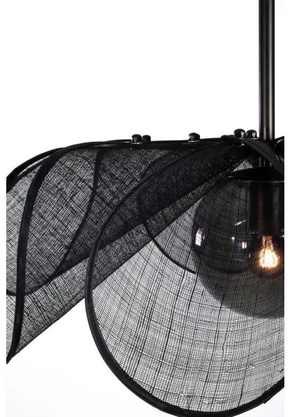 Markslöjd 108660 - Luster na lanku STYRKA 1xE27/40W/230V pr. 63 cm čierna