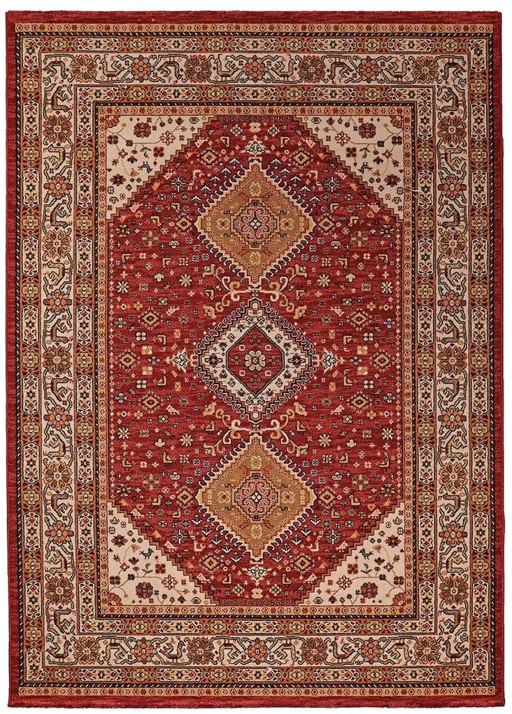 Koberce Breno Kusový koberec PRAGUE 93/IB2R, červená, viacfarebná,133 x 190 cm