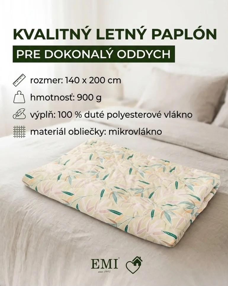 Paplón letný Talia 140x200 900g EMI