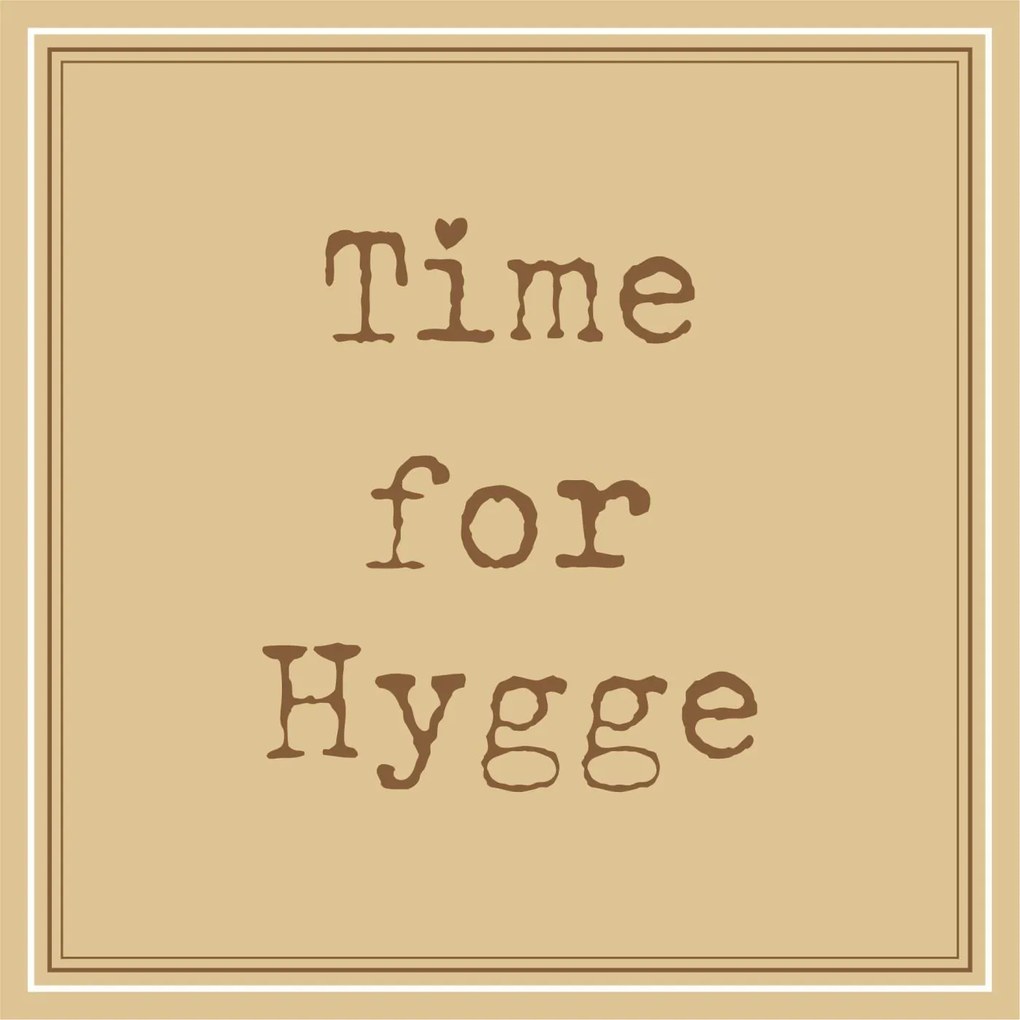IB Laursen Servírovacie obrúsky TIME FOR HYGGE 33x33 cm, 20 ks