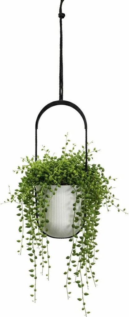 Závěsný květináč AERA HANG 17,9 cm krémový