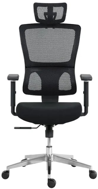 Kancelárska ergonomická stolička Neoseat BROOKE — čierna, nosnosť 150 kg