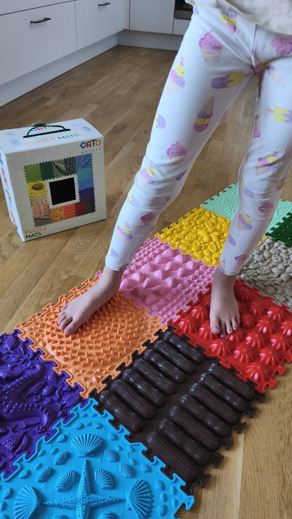 OrtoNature Masážne ortopedické podložky súprava 8 ks - Cesta ježka