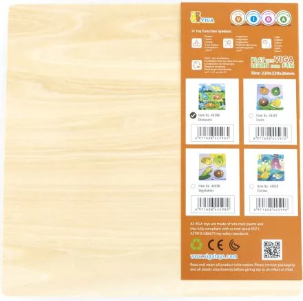 Puzzle s rúčkami Viga 44596 dinosaury