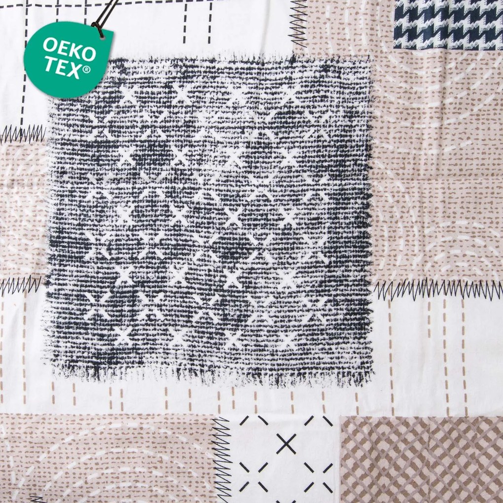 FLANELOVÉ OBLIEČKY FLANELOVE 180X200 CM, 2KS 70X80 CM VZOROVANÉ