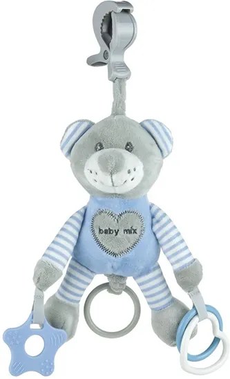BABY MIX Nezaradené Plyšová hračka s vibráciou Baby Mix medveď modrý Modrá |