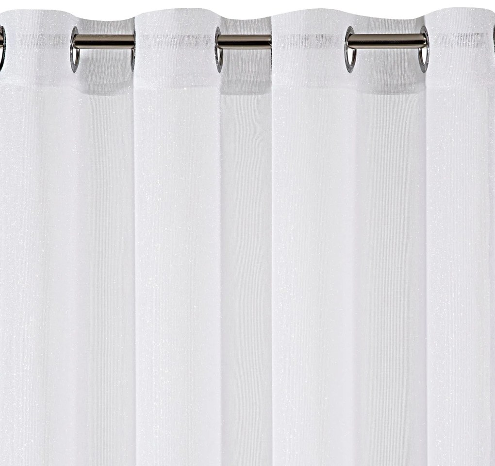 ZÁCLONA NA KRÚŽKOCH AMARO 350X250 CM BIELA