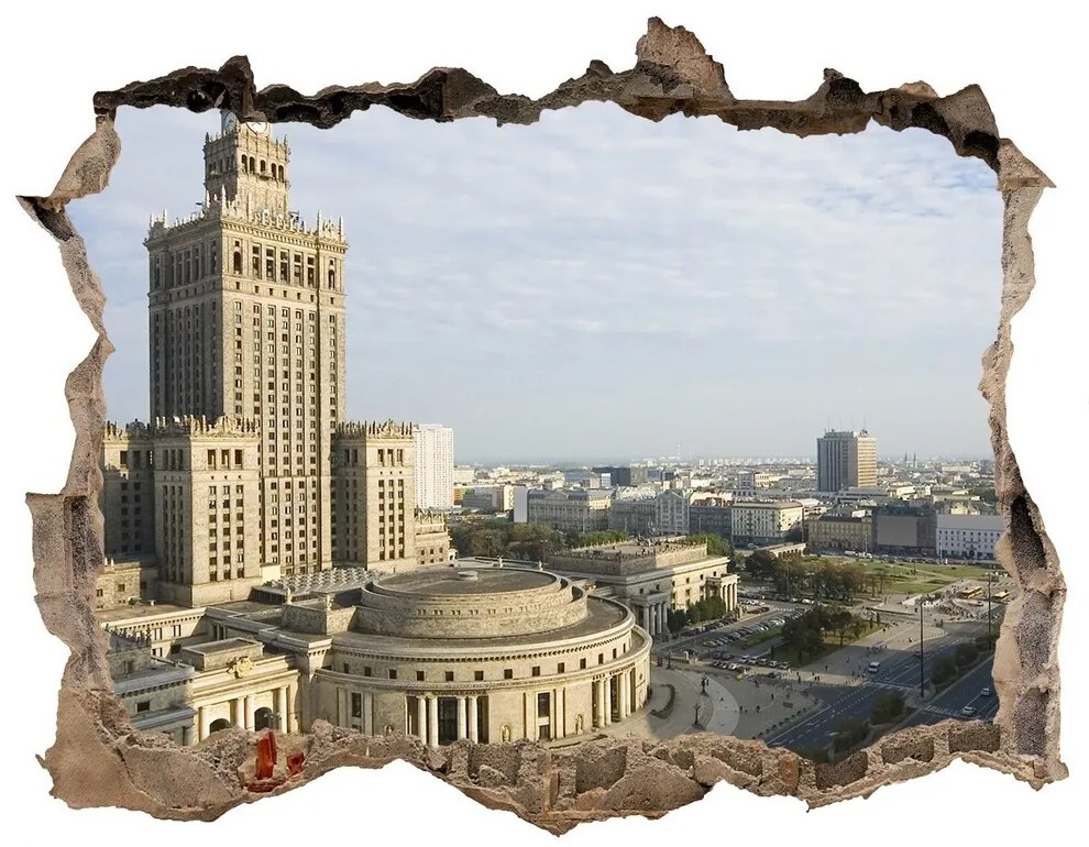 Fototapeta díra na zeď 3D Palác kultúry nd-k-70660154