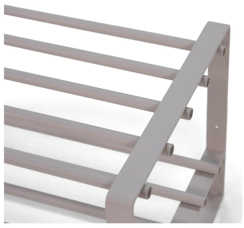 Taupe kovová skrinka na topánky 70x29x27 cm Rex – Spinder Design