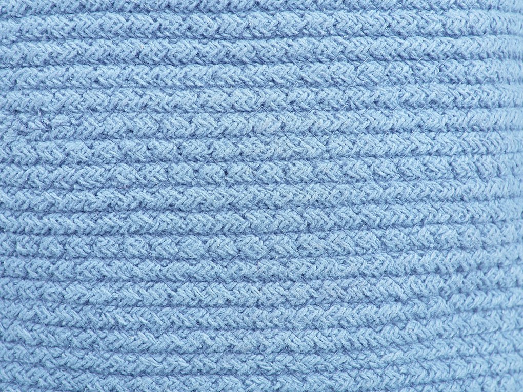 Sada 2 bavlnených úložných košov modrá CHINIOT Beliani