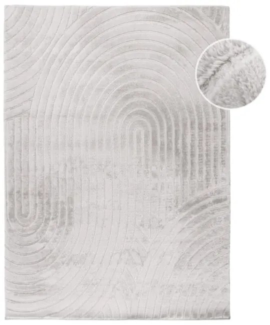 Koberec WAVES 501 svetlosivý / sivohnedý