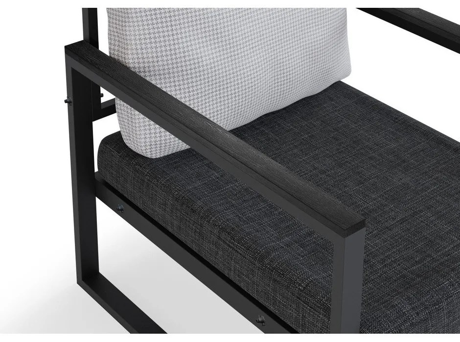 Sivá záhradná lounge súprava pre 4 – Floriane Garden