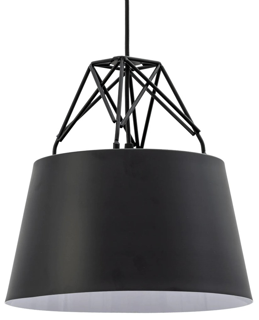 Toolight Toolight, závesná kovová stropná lampa 1xE27 APP422-1CP, čierna, OSW-00552