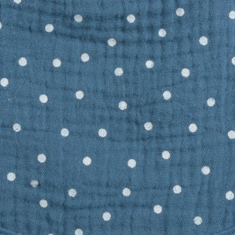 Modrá mušelínová detská deka 75x75 cm – Bébé Douceur