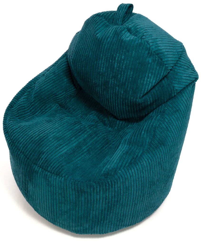 INTERMEDIC SK Kreslo Yoko Velvet – manšestrové kreslo s vankúšom, 75x70x30 cm Farba: SZ72 - svetlo sivá