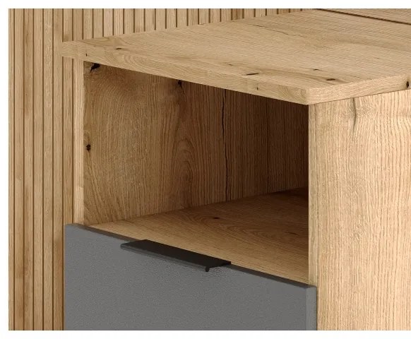 Predsieňová stena so zrkadlom SVEN hnedá/grafit