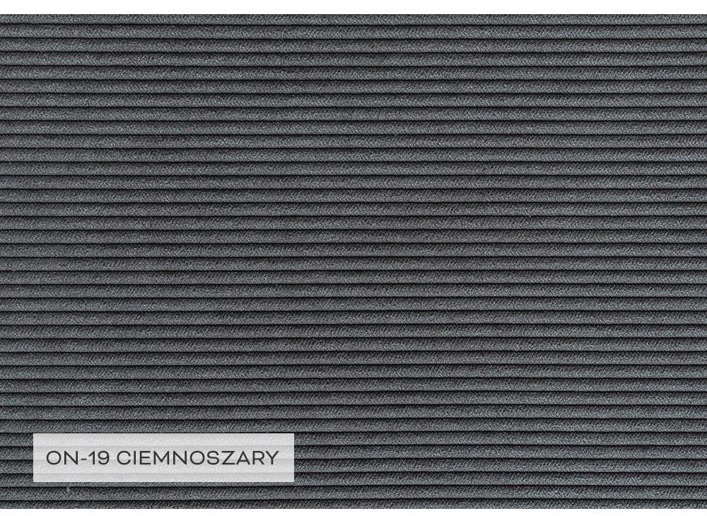 Tmavosivá menčestrová rozkladacia rohová pohovka (ľavý roh) Lofty Lilly – Miuform