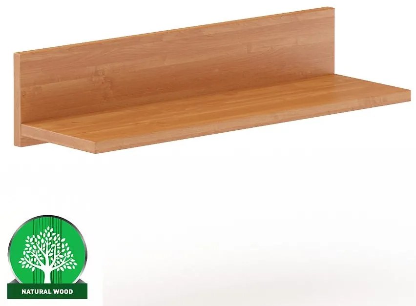 Nástenná polica  SOSNA PK151 80x18x25 cm jelša