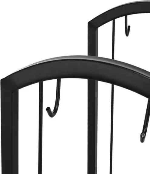 Kaminer PK011 Kôš na drevo a krbové náradie 30x40x73cm čierna