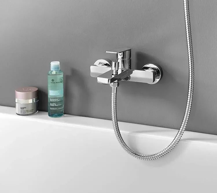 Aqualine Aqualine, DAPHNE nástenná vaňová batéria, chrómová, DH101
