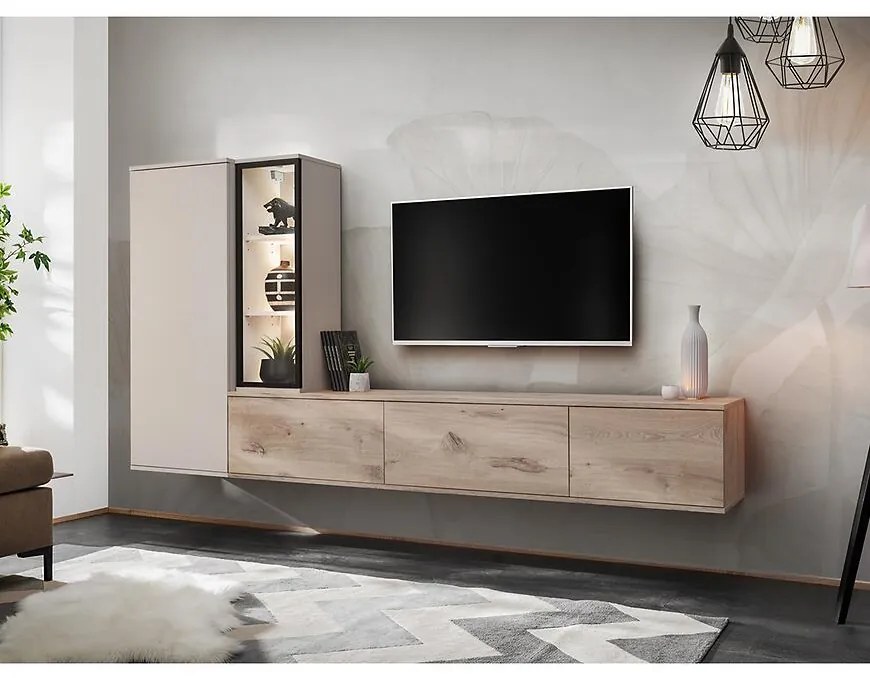 Obývacia stena Clare Dvc Cl Dub Viking/Kašmír