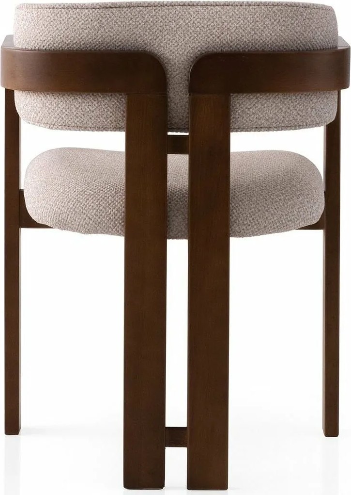 Jedálenská stolička Cozy Cream and Walnut