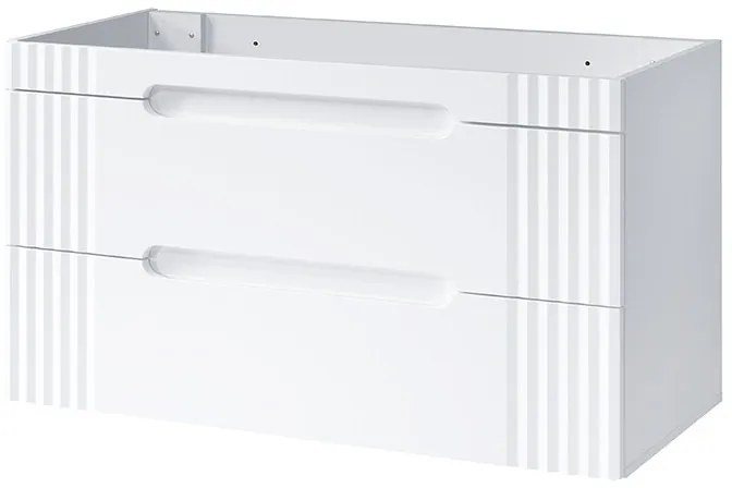 Kúpeľňová zostava Fiji s umývadlami, skrinkami a zrkadlom 120 cm biela/dub coast evoke