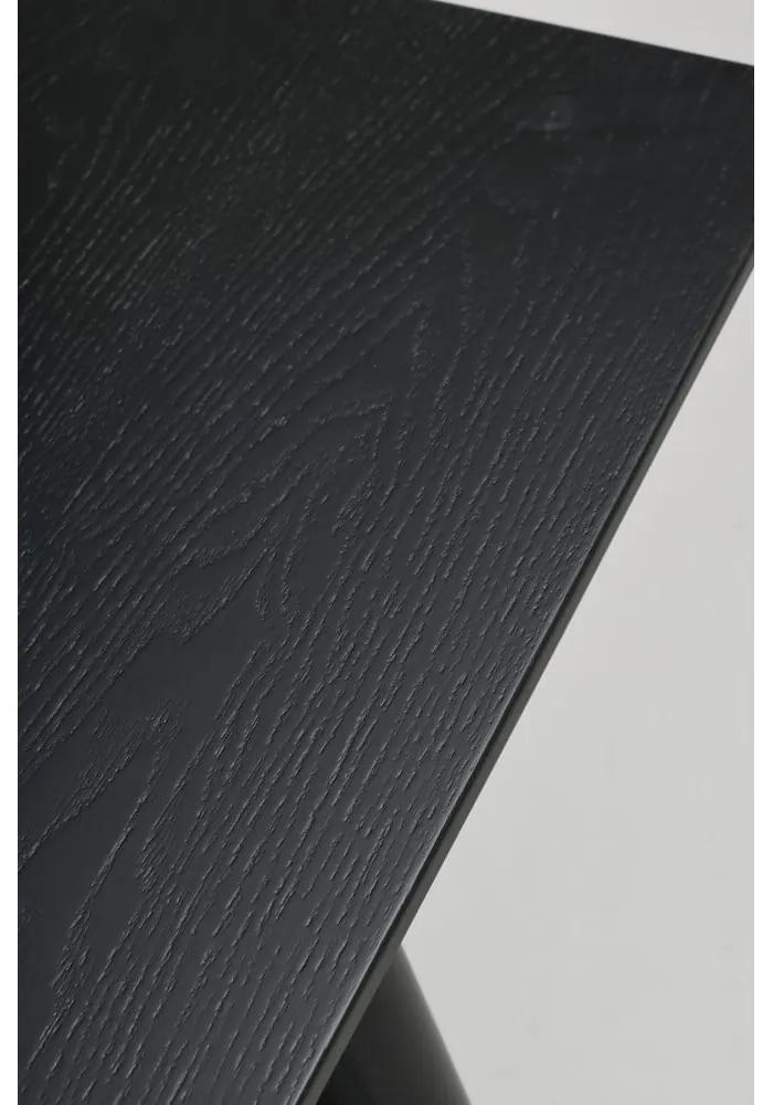 Čierny jedálenský stôl Rowico Lotta, 140 x 90 cm
