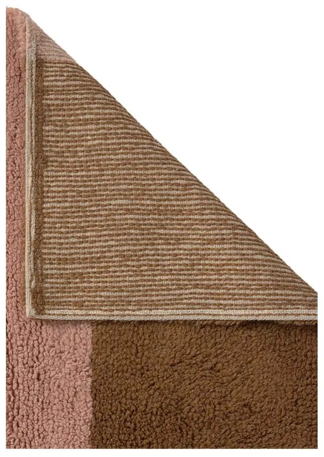 Ručne tkaný vlnený behúň 80x230 cm Chroma Spiced Coral – Lorena Canals