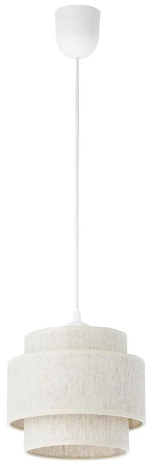 Luster na lane BOHO 1xE27/60W/230V pr. 20 cm biela