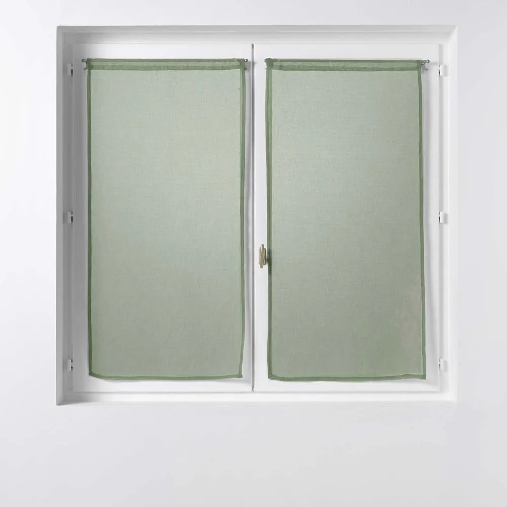 Kaki voálové záclony v súprave 2 ks 60x90 cm Sandra – douceur d'intérieur