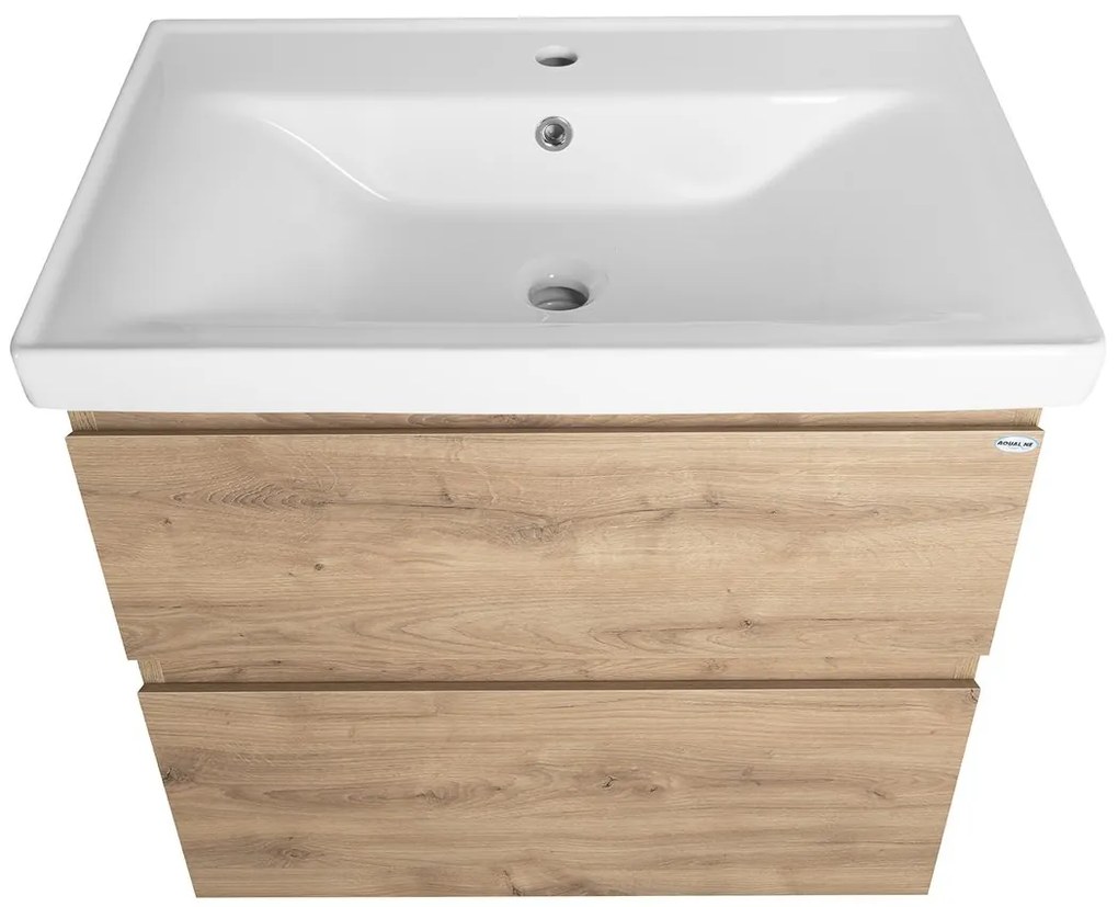 Aqualine Sapho, ALTAIR umývadlová skrinka 67x60x45cm, dub emporio