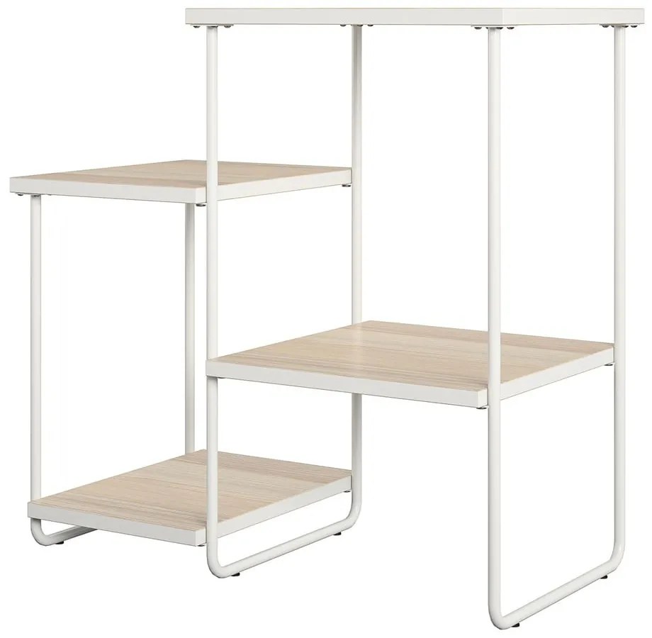 Konzolový stolík s doskou v dekore jaseňového dreva v bielo-prírodnej farbe 35x67 cm Dante – Støraa