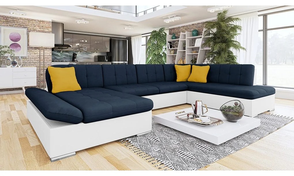 Rohová sedačka Genero, Dostupné poťahy: Utario velvet 2951 + Utario velvet 2951 + Senegal 823, Strana: Ľavá - U